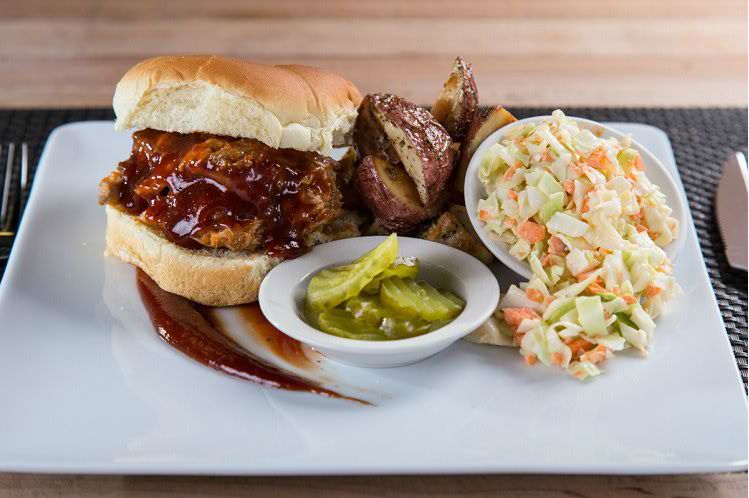 Virginia Pulled Pork Sandwich from Meal Village prepared meal delivery