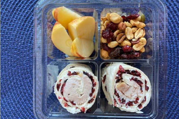 Turkey Cranberry Roll-Ups, a fresh kids meal from Meal Village.