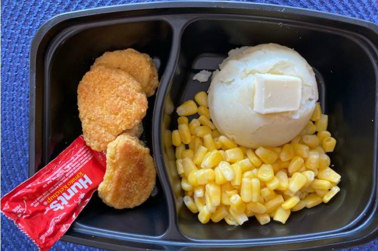 Chicken Nuggets with Mashed Potatoes, a fresh kids meal from Meal Village.