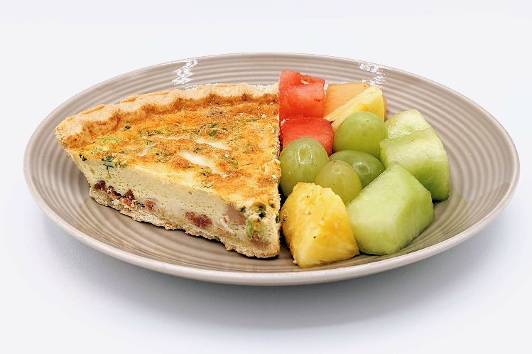 Quiche Lorraine, a freshly prepared breakfast delivered in Chicagoland by Meal Village