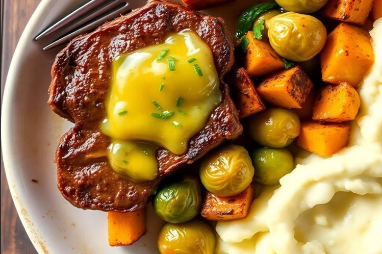 Garlic Butter Steak Bites from Meal Village prepared meal delivery
