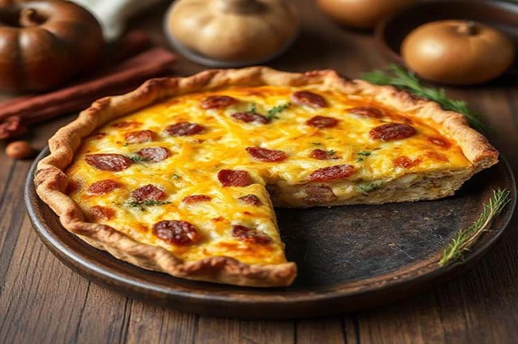 Everything Breakfast Quiche, a freshly prepared breakfast delivered in Chicagoland by Meal Village