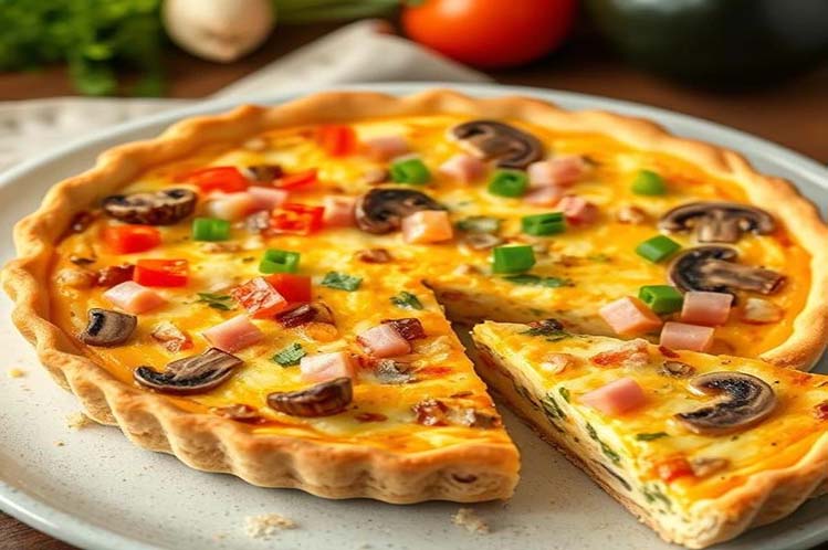 Loaded Omelet Quiche, a freshly prepared breakfast delivered in Chicagoland by Meal Village