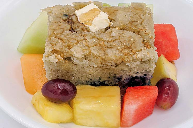 Sheet Pan Pancakes with Fresh Fruit, a freshly prepared breakfast delivered in Chicagoland by Meal Village