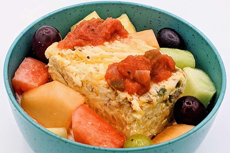 Hashbrown Breakfast Casserole, a freshly prepared breakfast delivered in Chicagoland by Meal Village